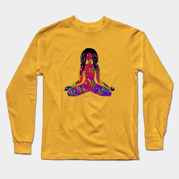 meditation Long Sleeve T-Shirt by hoppitokki67